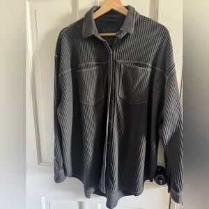 American Eagle Thermal Button Up